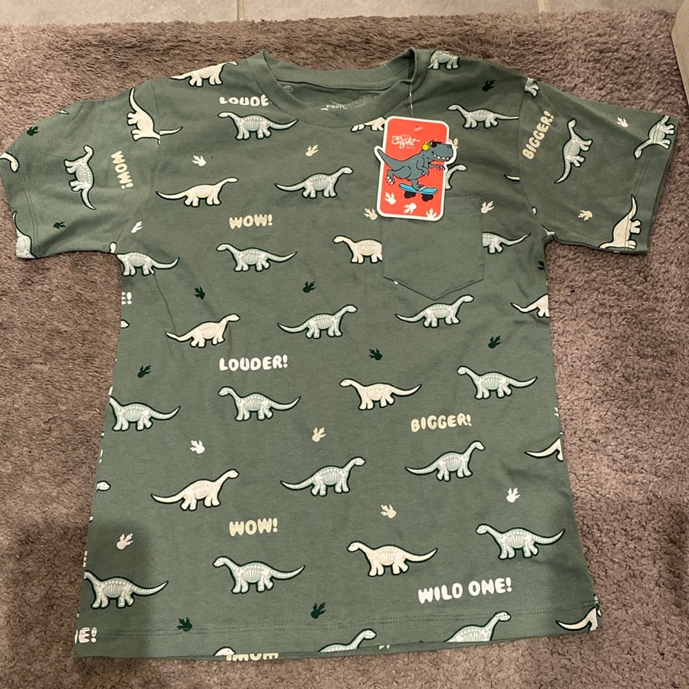 Little boys dinosaur tshirt